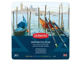 Набор карандашей акварельных Derwent "Waterсolour" 24 цв в метал кор