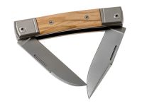 Складной нож LionSteel BestMan Two blades, сталь M390, рукоять Olive