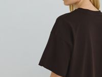 Футболка с принтом, Коричневый