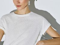 Футболка изо льна и хлопка, Бежевый