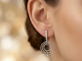 Серьги из серебра э0612сг09181100