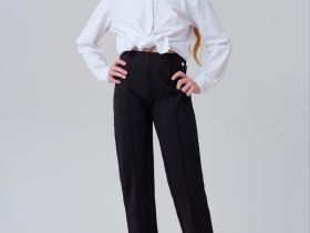 Брюки трикотажные для девочек