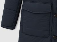 Полупальто утепленное с воротником-стойкой