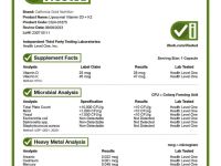 California Gold Nutrition, липосомальные витамины K2 и D3, 60 вегетарианских капсул