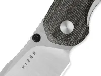 Складной нож Kizer Meteora, сталь Nitro-V, рукоять микарта, черный