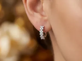 Серьги из белого золота э4712сг05180600