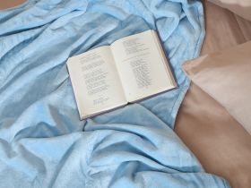 Плед Supersoft, голубой