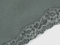 Трусы-бразилиана в рубчик, Зеленый