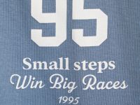 Футболка колор-блок с принтом, Белый