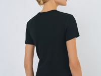 Футболка в рубчик, Черный