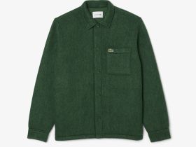 Мужская утепленная рубашка Lacoste оверсайз