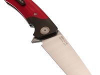Складной нож Maxace Goliath Red, сталь Bohler K110, рукоять G10 красный/темный больстер