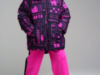 Куртка текстильная с полиуретановым покрытием для девочек