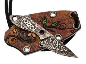 Нож Волчий Век Скелетная МикроМасичька Custom, сталь 95x18, коричневая