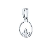 Подвеска из серебра с бриллиантом э0601пд04201602