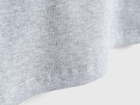 Футболка в рубчик, Серый