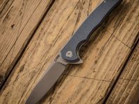 Складной нож CJRB Briar, сталь D2, Blue G10