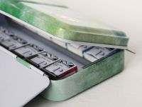 Набор акварели Super Vision с грануляцией "Layered" 12 цв в кюветах в металлической коробке