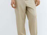 Брюки из микротвила, Бежевый