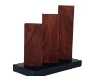 Подставка для ножей магнитная Woodinhome KS050SWN-ST, орех/мрамор