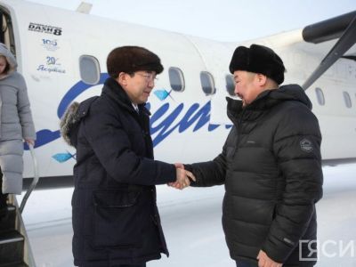 Глава Якутии работает в Олекминском районе