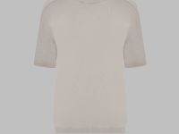 Легкий джемпер полуприлегающего кроя с коротким рукавом