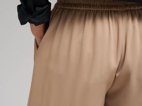 Брюки-палаццо с эластичным поясом