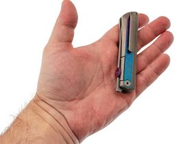 Складной нож Kizer Quoll, сталь S45VN, рукоять Titanium&Crystallized Titanium