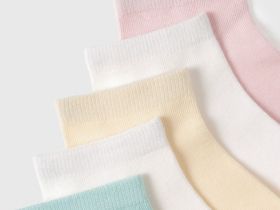 Короткие носки для девочек, 5 пар, Мультицвет