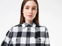 Женская хлопковая рубашка Lacoste в клетку