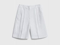 Шорты со складками, Бежевый