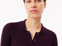 Женское шерстяное платье Lacoste с длинными рукавами