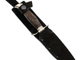 Нож Финка НКВД, сталь ELMAX, карельская береза, мельхиор