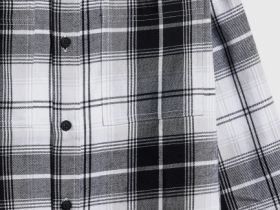 Рубашка из фланели для мальчиков, Черный