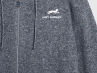 Кардиган на молнии из пряжи с шерстью, Серый