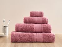 Полотенце махровое Basena, пыльная роза