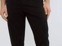 Базовые брюки-чиносы из твила, Черный