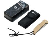 Нож складной Stinger 100 мм, сталь 440A, рукоять G10, песочный