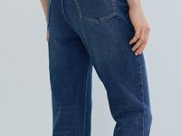 Джинсы Mom с высокой посадкой, Синий