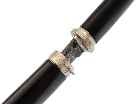 Нож Танто, сталь дамаск, рукоять граб, с деревянными ножнами