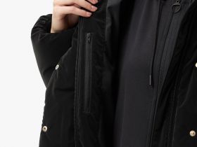 Женская укороченная куртка Lacoste с капюшоном