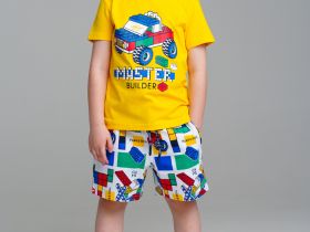 Комплект трикотажный для мальчиков: фуфайка (футболка), шорты