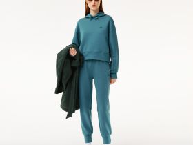 Женская толстовка Lacoste Core Active свободного кроя с капюшоном