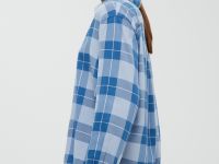 Блузка в клетку свободного кроя