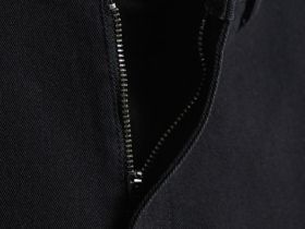 Укороченные широкие джинсы, Черный