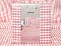 Постельное белье полукомплект Vichy, кораллово-розовое