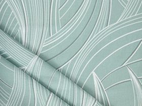 Простыня на резинке Dancing Leaves green