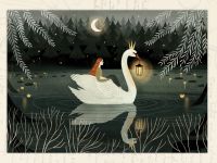Открытка Дворникова А. "Лебедь"