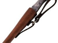 Рыбацкий нож Панцуй, сталь M398, рукоять кап березы