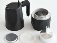 Alessi Кофеварка для эспрессо 150 мл черная Ossidiana Alessi